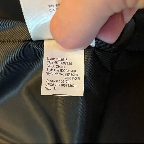 NWT Kind Of Black Mira Scuba Moto Jacket Small - Picture 9 of 9